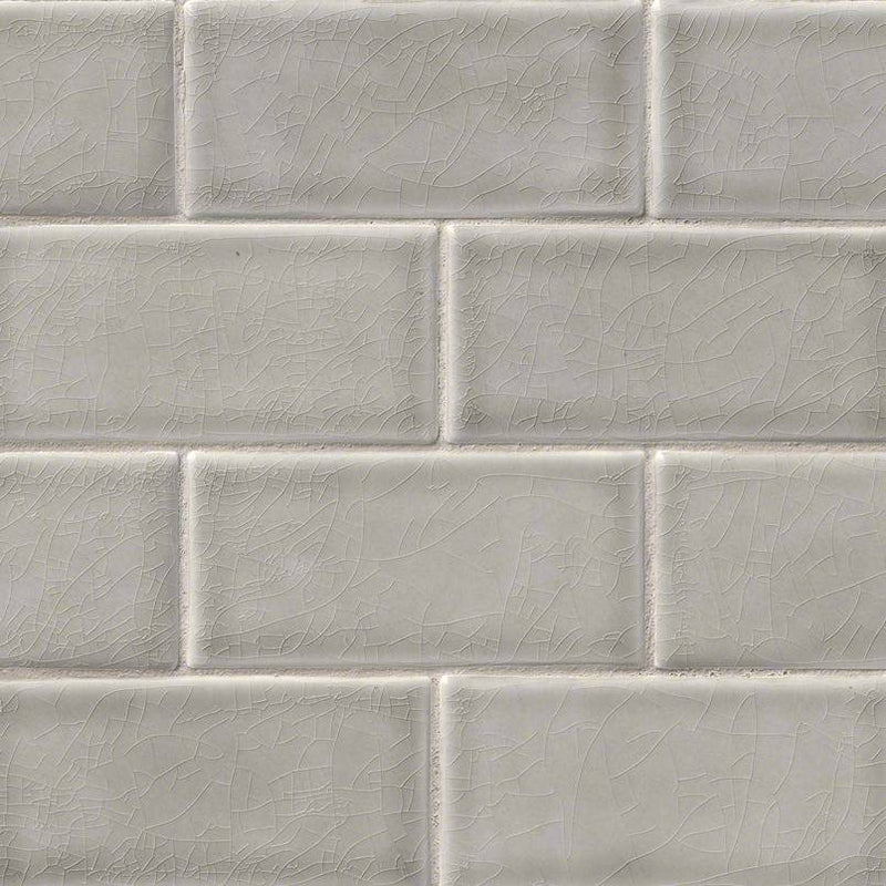 Dove Gray Glazed Subway Tile 3x6