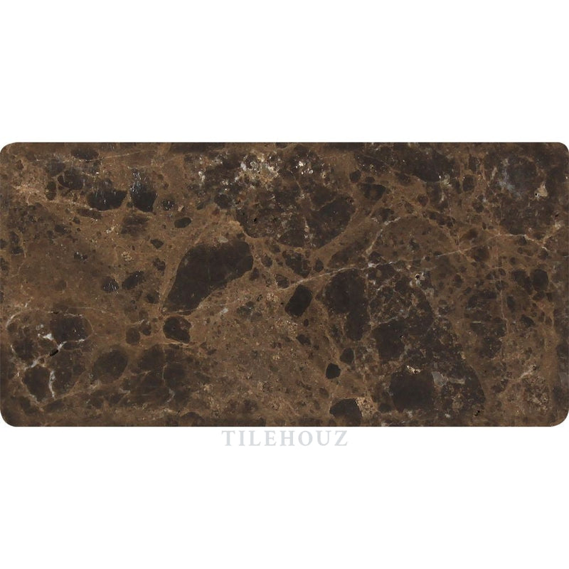 Emperador Dark Marble 3 X 6 Tumbled Tile Mosaic Tiles