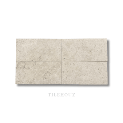 Gascoigne Beige Limestone 12X24 Tile Honed