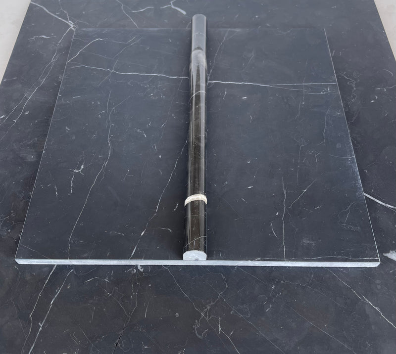 Nero Marquina Marble 3/4” Bullnose Liner Polished/Honed