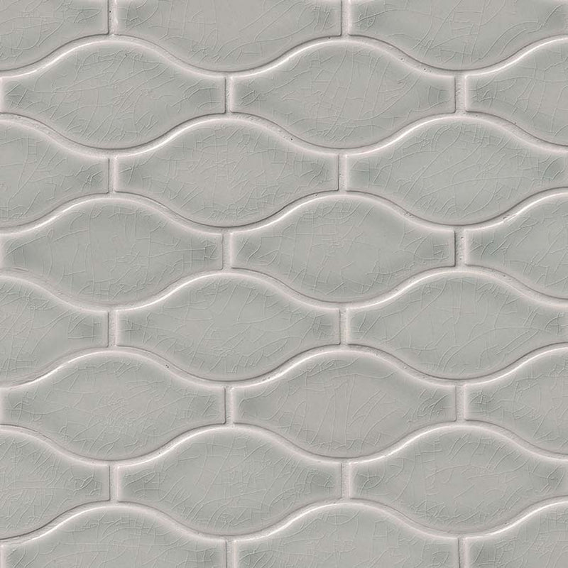 Morning Fog Ogee Pattern Ceramic Mosaic