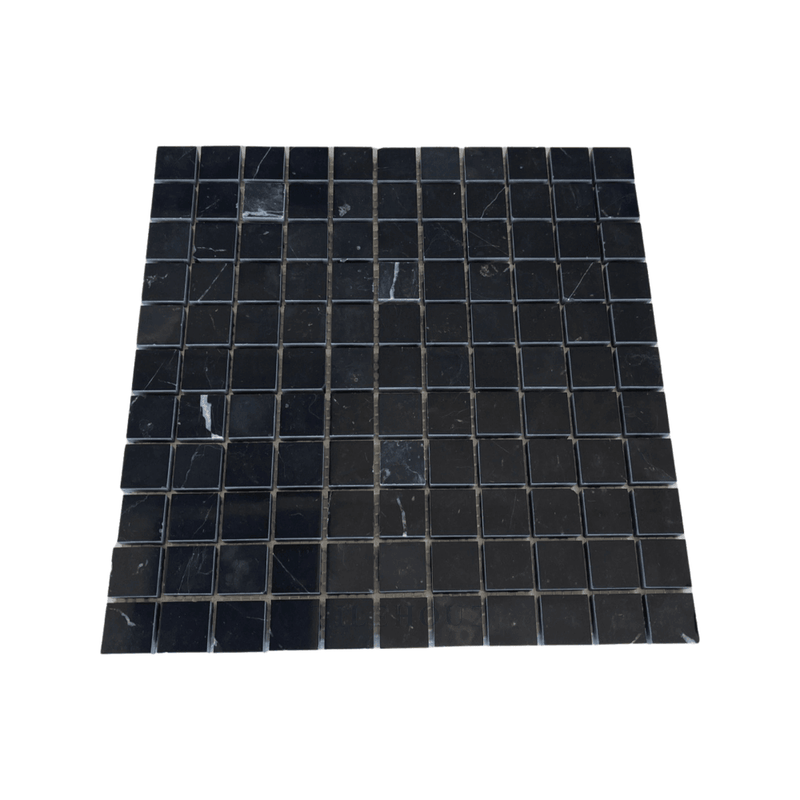 Nero Marquina 1X1 Square Mosaic Polished/honed