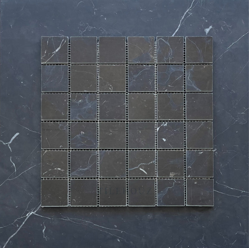 Nero Marquina 2X2 Square Mosaic Polished/honed