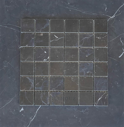 Nero Marquina 2X2 Square Mosaic Polished/honed