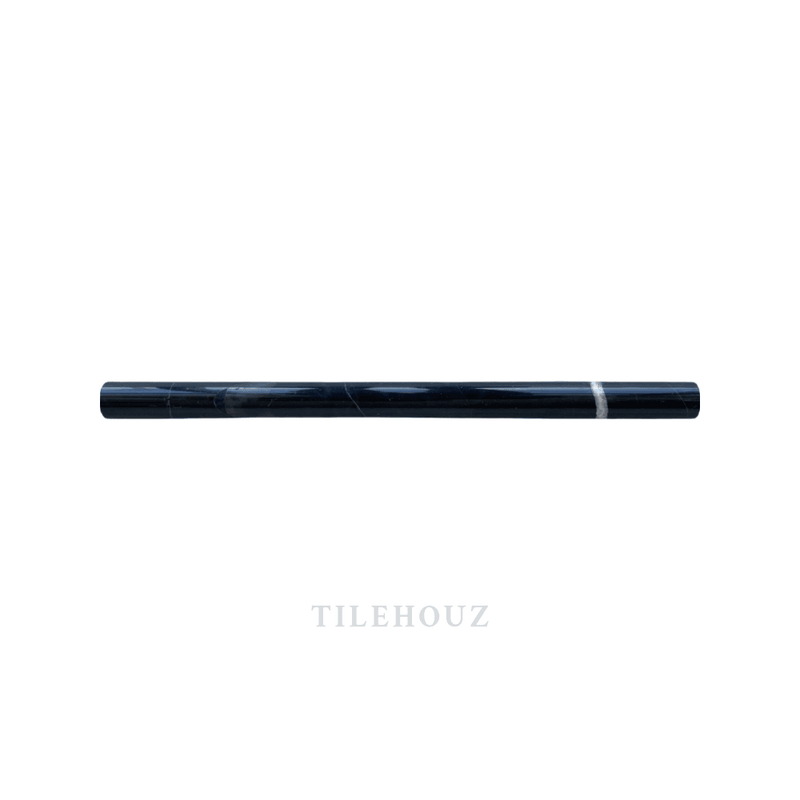 Nero Marquina 3/4 Bullnose Liner Polished/honed