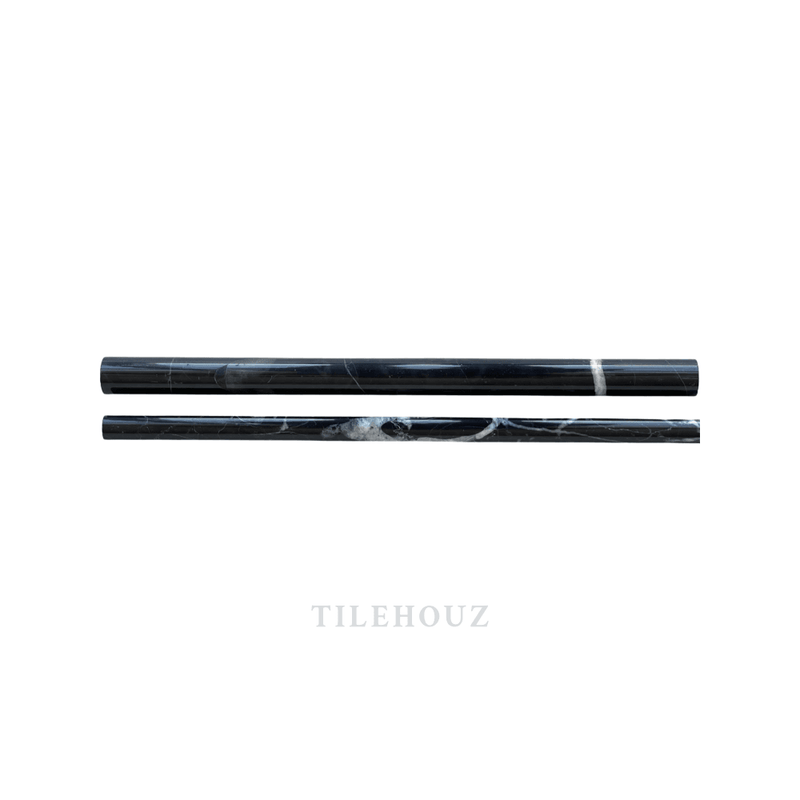 Nero Marquina 3/4 Bullnose Liner Polished/honed