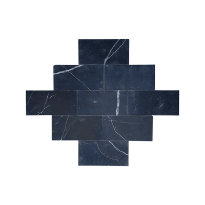 Nero Marquina 3X6 Subway Tile Polished/honed