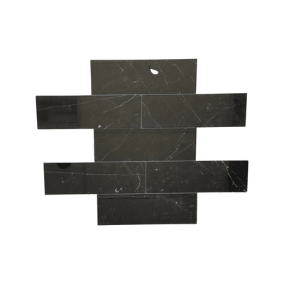 Nero Marquina 4X12 Tile Polished/honed