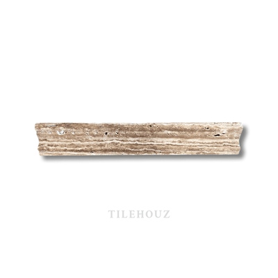 Wood Look Travertine Vein-Cut 2X12 Crown Molding